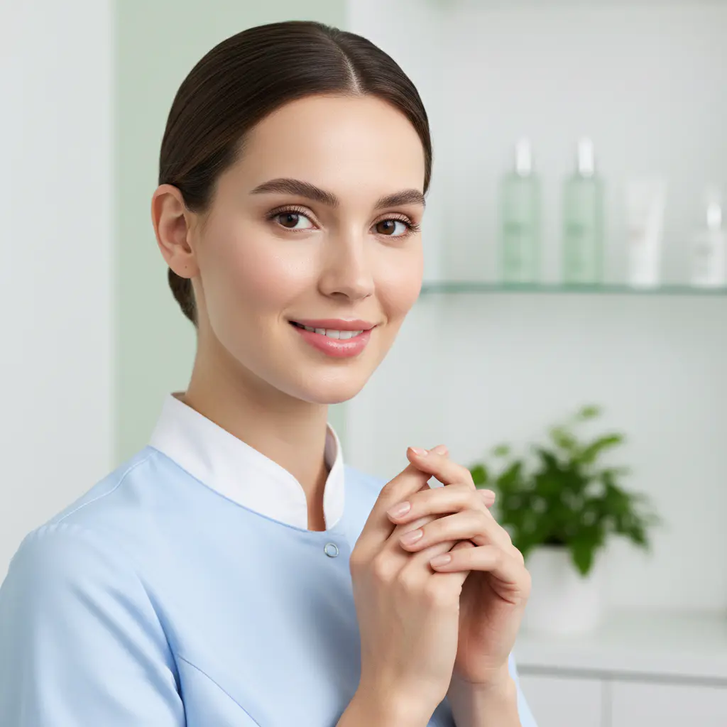 Portrait of a skincare specialist